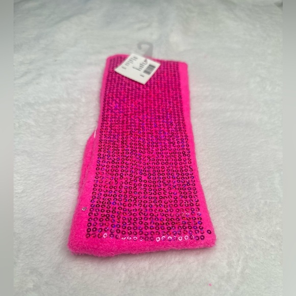 Justice Girls Cozy One Size Fit All Winter Headband Sequence Pink Super Soft - Picture 2 of 5